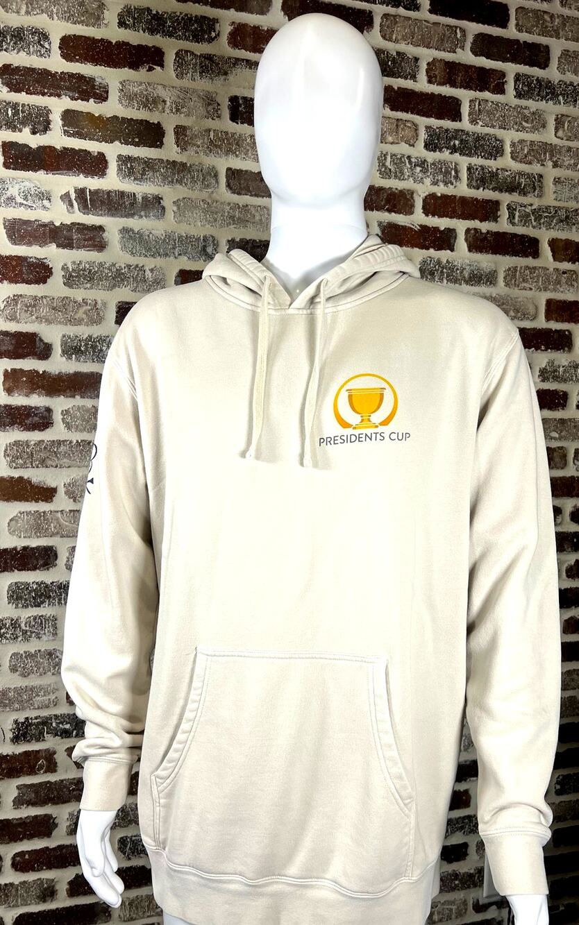 Presidents Cup 2024 The Royal Montreal Golf Club Pullover Hoodie Beige Men's L